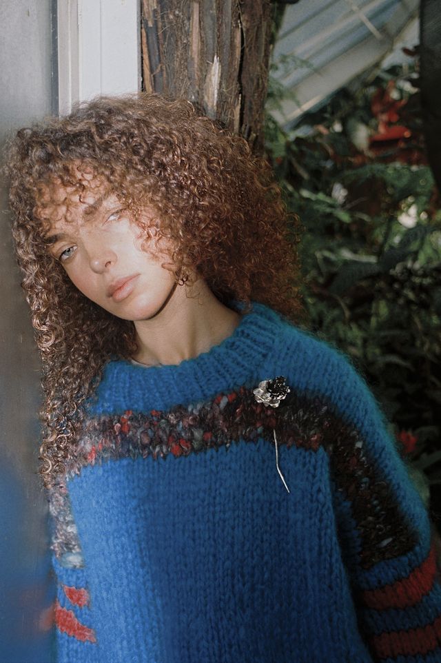 Raffaella Jumper in Acqua Stripe