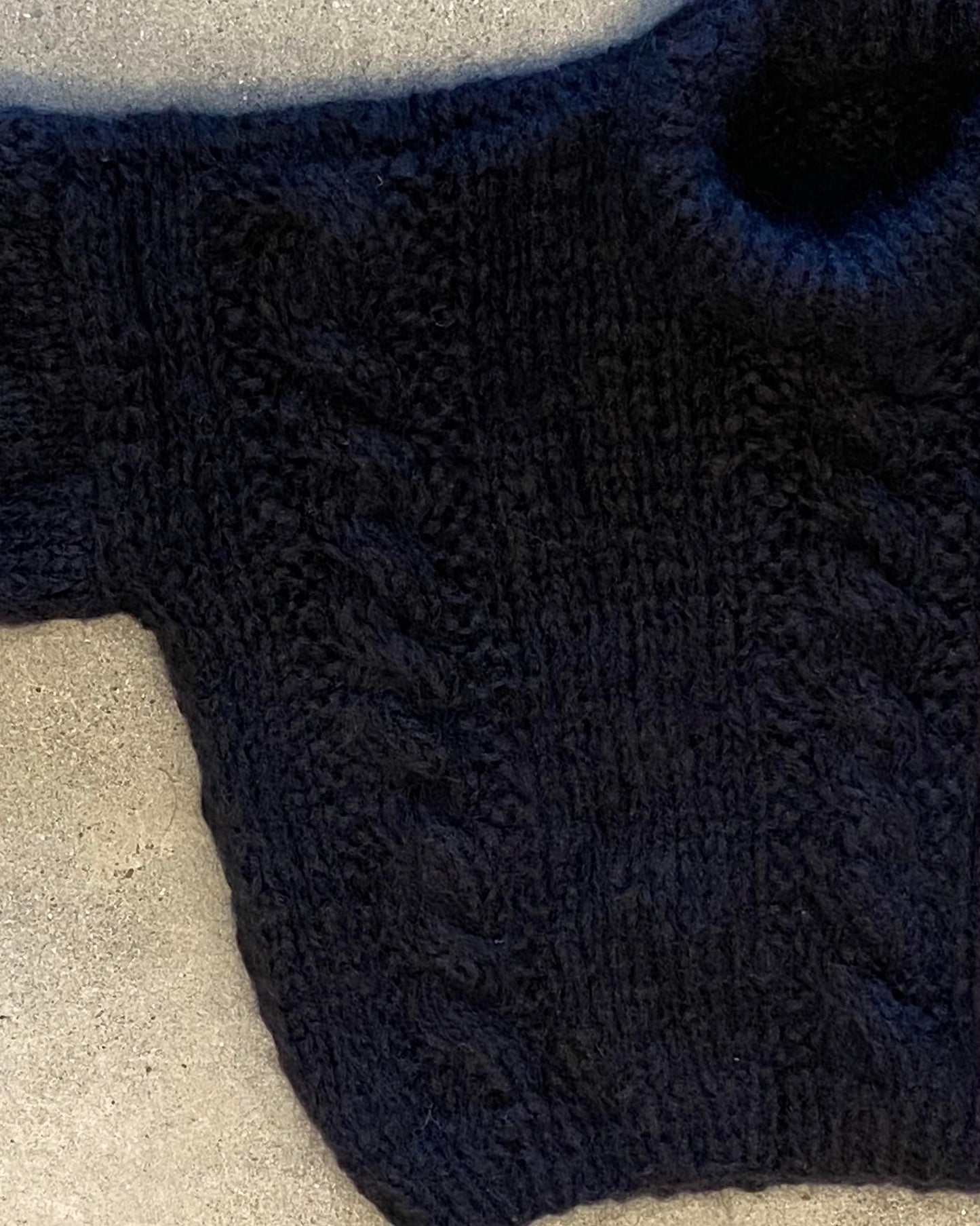 Raffaella Jumper in Black Cable