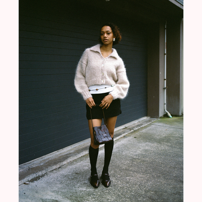 Roberta Cardigan in Bluff Oyster