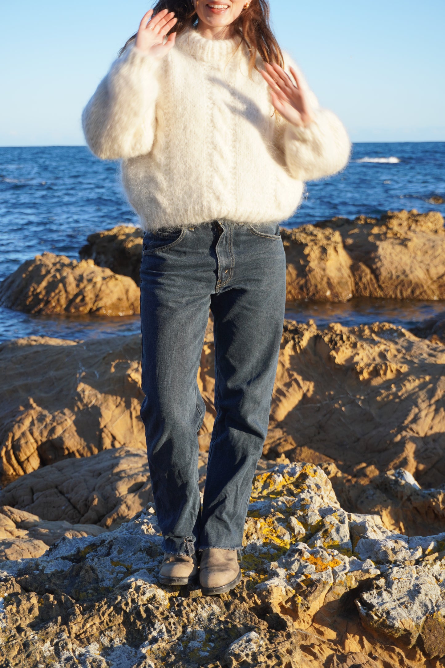 Raffaella Jumper in Cream Cable