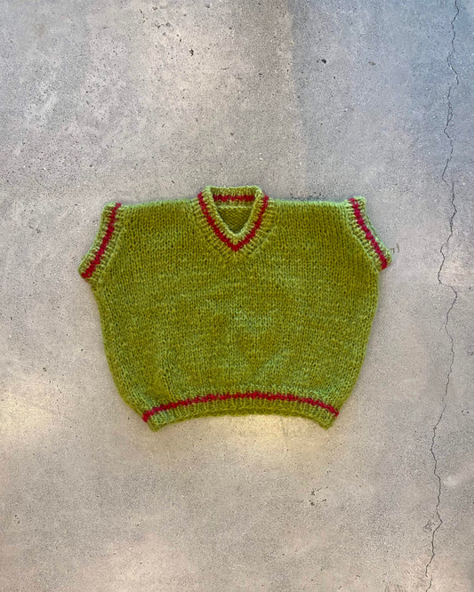 Emilia Vest in Chartreuse