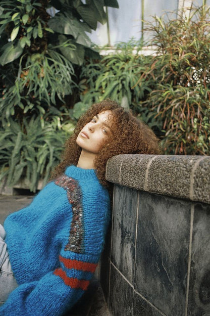 Raffaella Jumper in Acqua Stripe