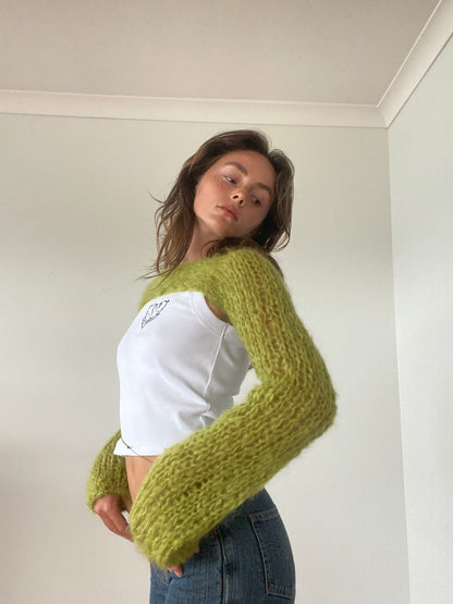 Marina Shrug in Chartreuse