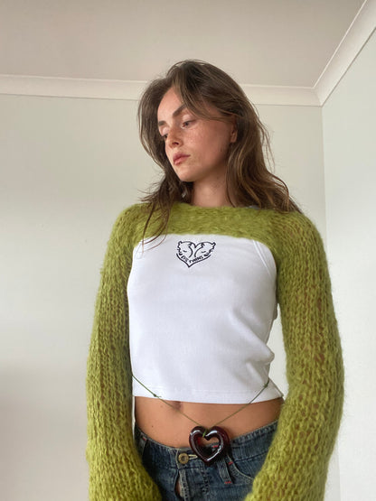 Marina Shrug in Chartreuse