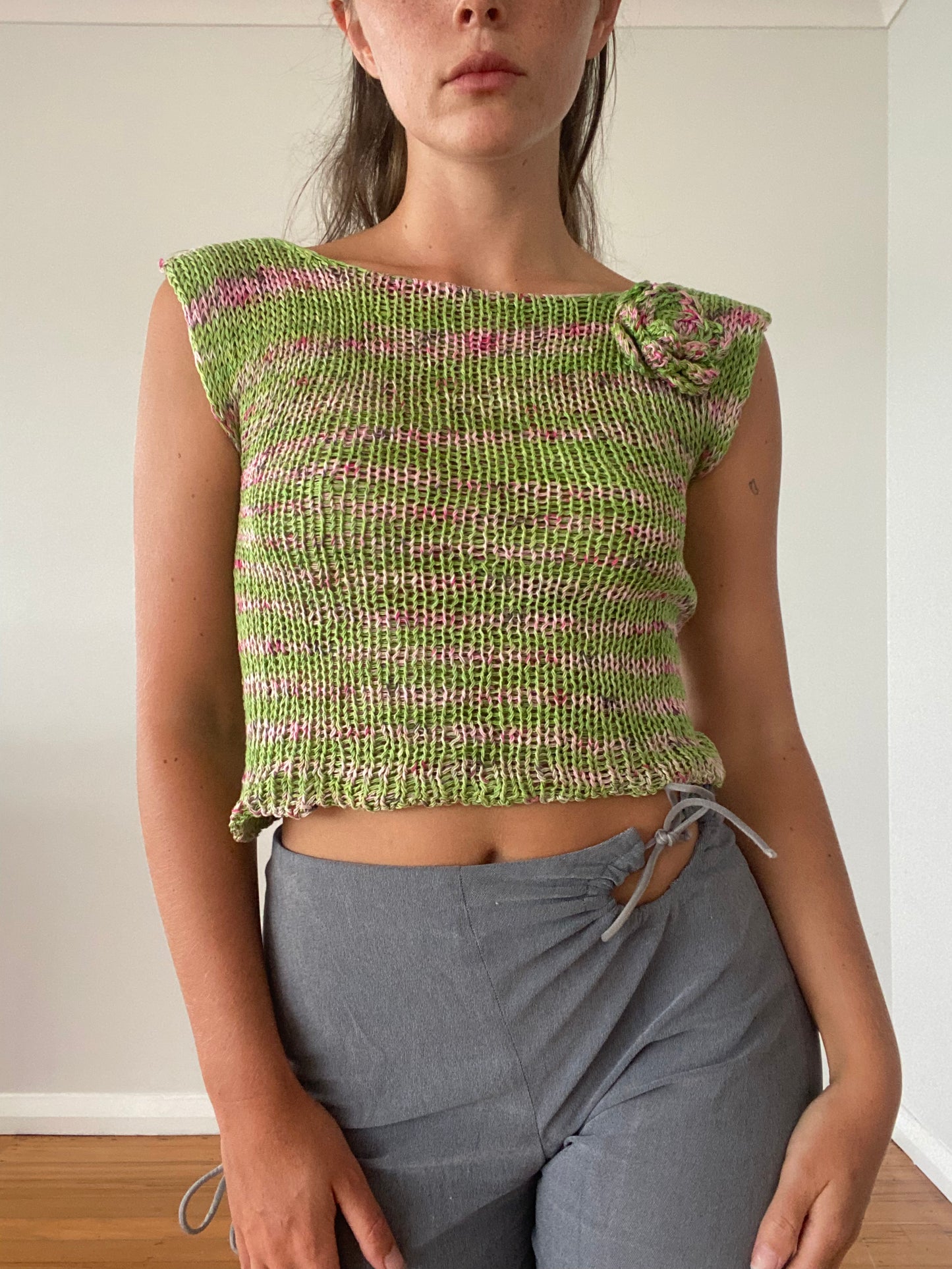 Lucia Tee in Meadow Silk