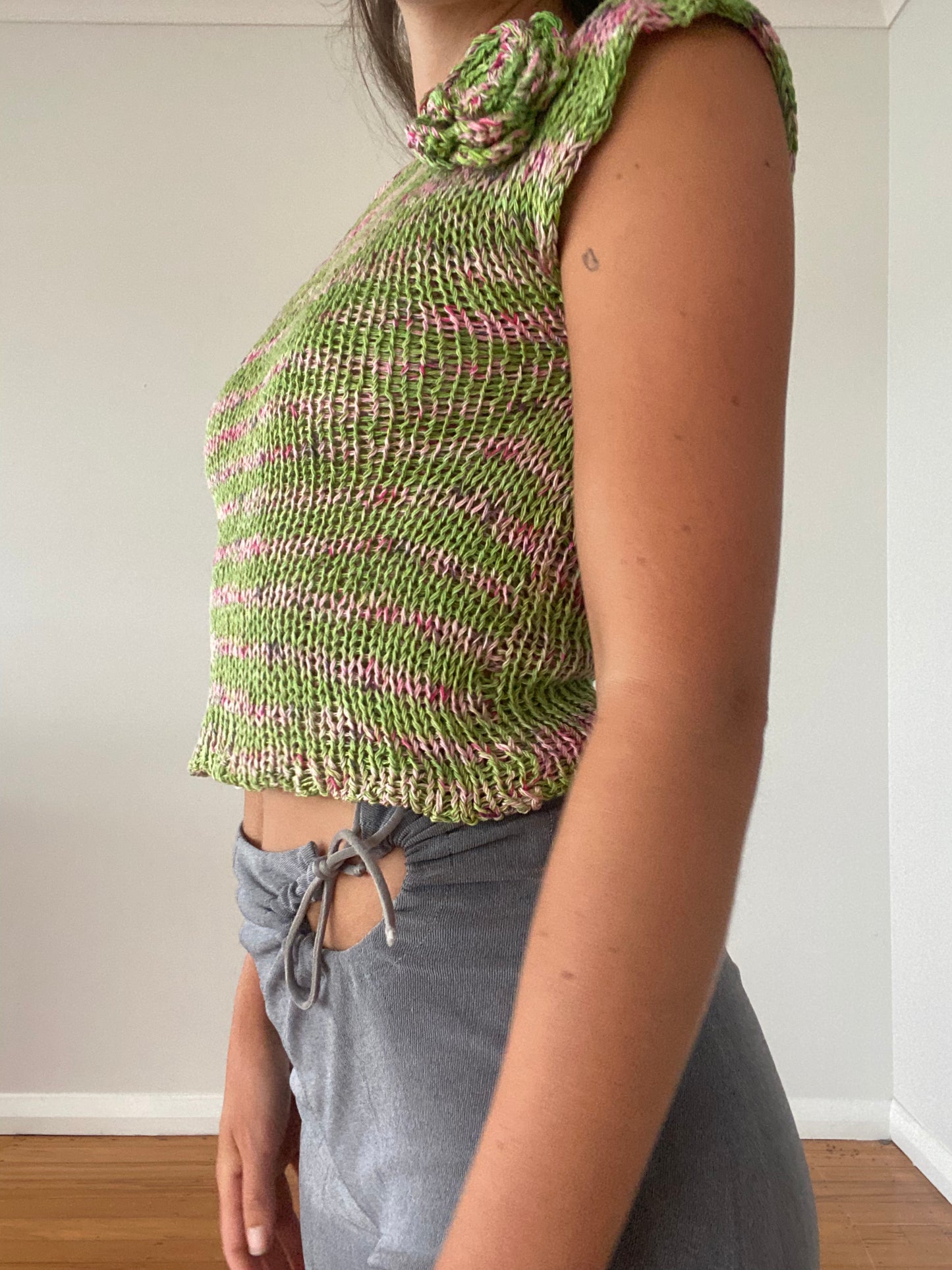 Lucia Tee in Meadow Silk