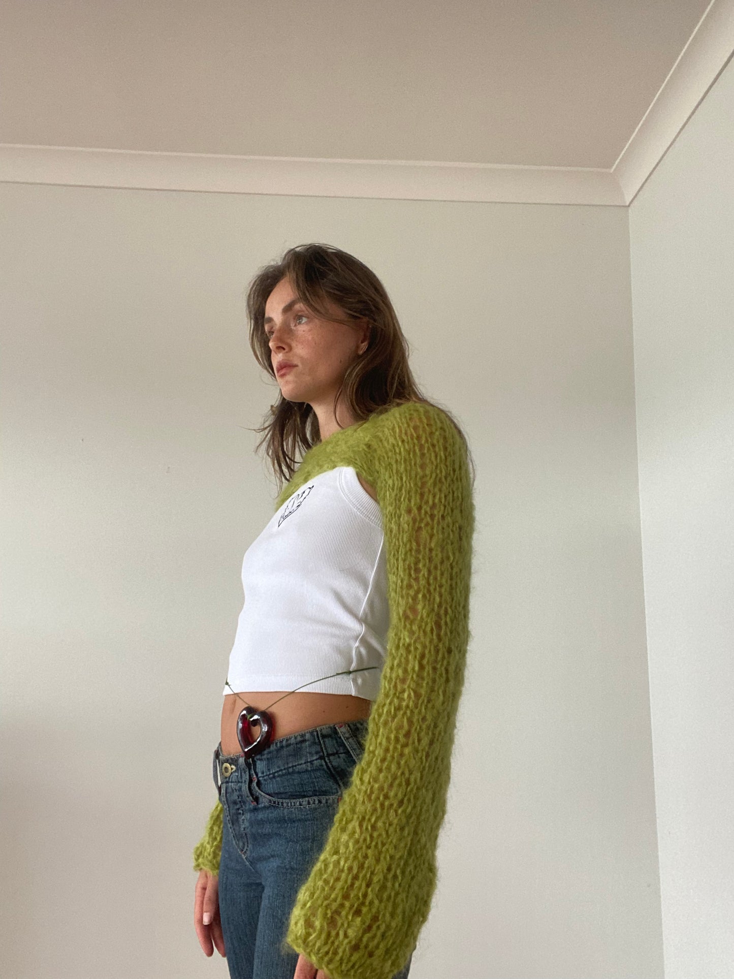 Marina Shrug in Chartreuse