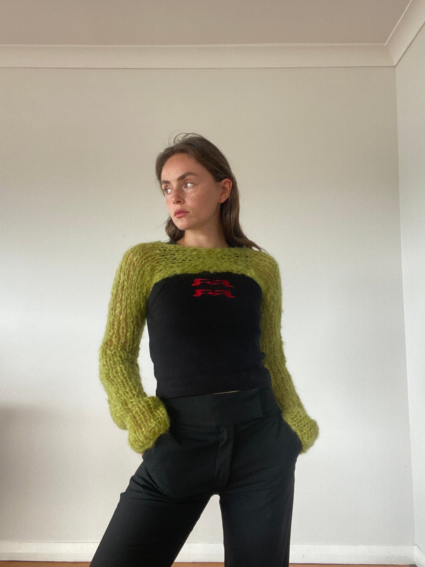 Marina Shrug in Chartreuse